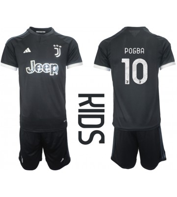 Juventus Paul Pogba #10 Koszulka Trzecich Dziecięca 2023-24 Krótki Rękaw (+ Krótkie spodenki)
